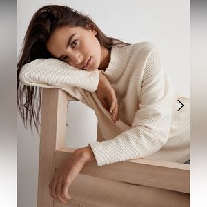 NWOT Madewell Funnelneck Drop Shoulder Sweater
